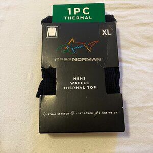 Black Waffle Thermal Knit Top